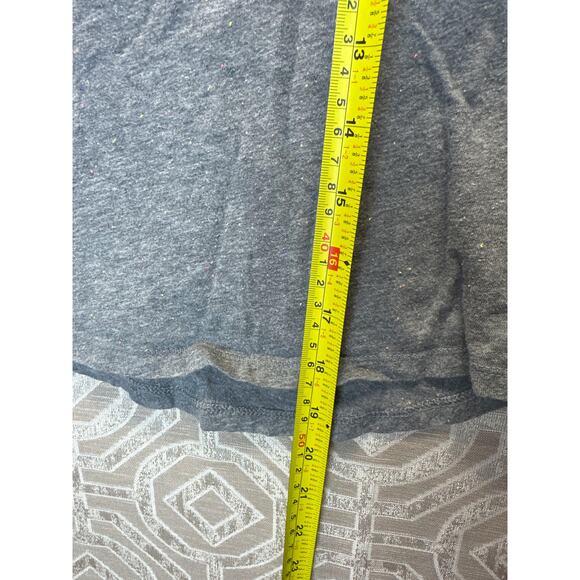 Cat & Jack Girls Long Sleeve Shirt Size 7/8 Gray Violet Colorful Speck Heather - Picture 7 of 9